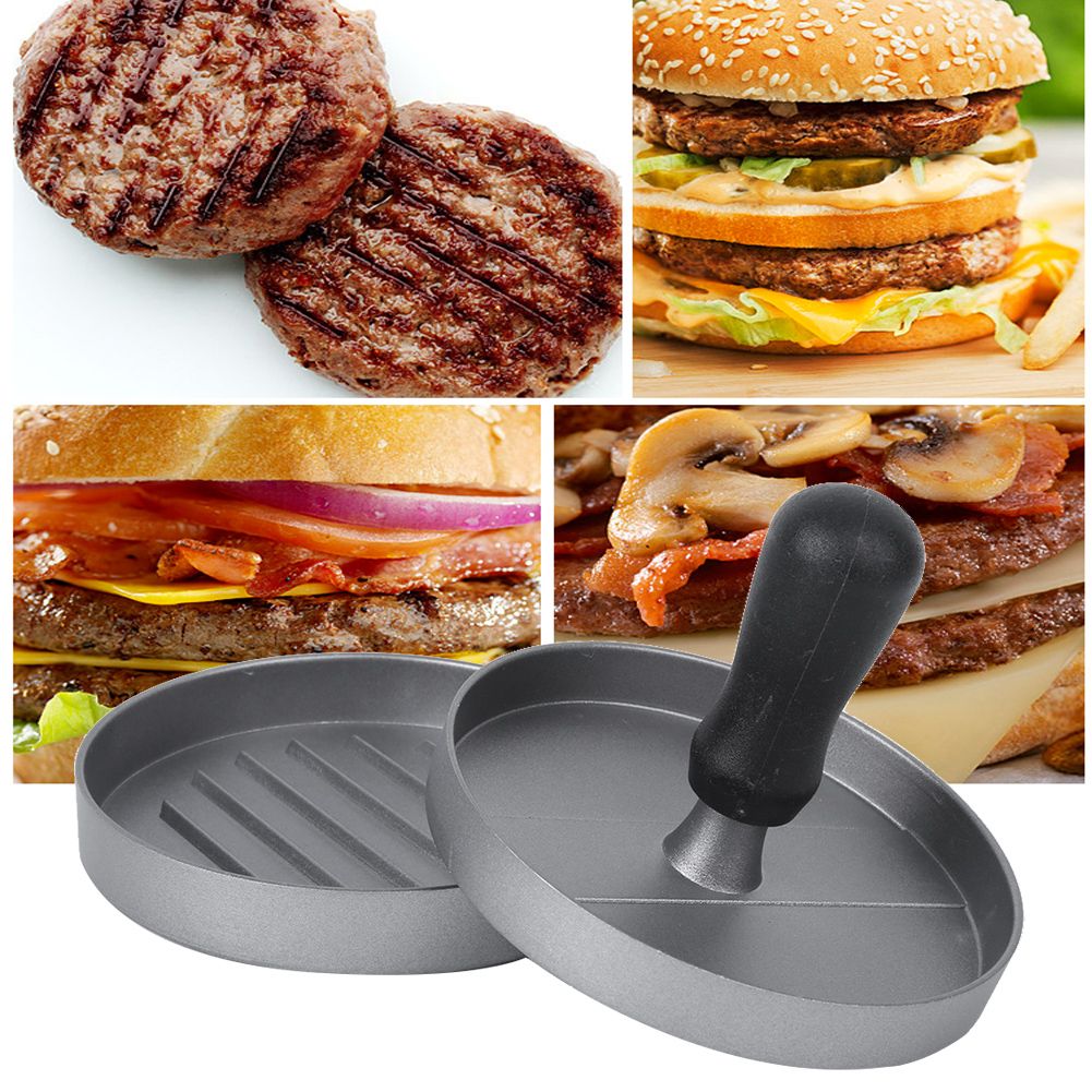 Zinc Aluminum Alloy Non-Stick Hamburger Press Maker Mold Patty Making Tool view 5