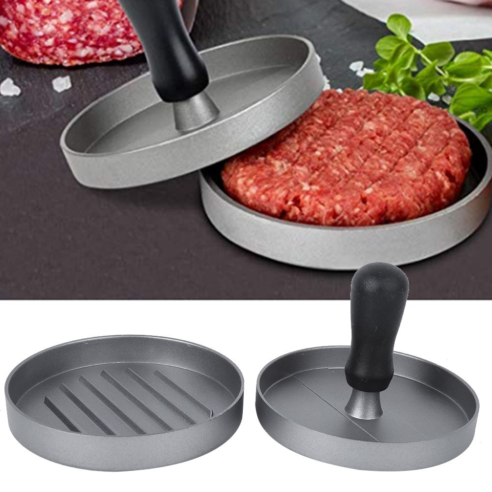 Zinc Aluminum Alloy Non-Stick Hamburger Press Maker Mold Patty Making Tool view 6