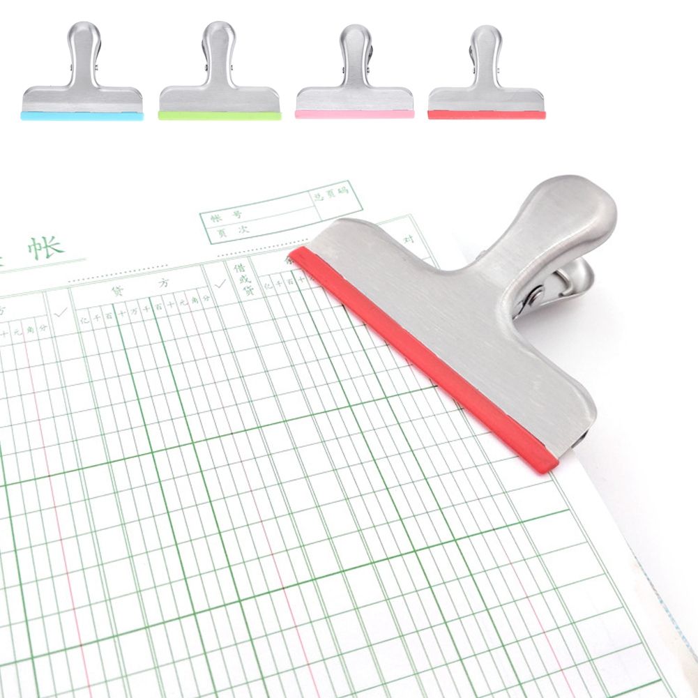 4 Color Stainless Steel Anti-Skid Silicone Strip Sealing Clip for Sealing Food view 3