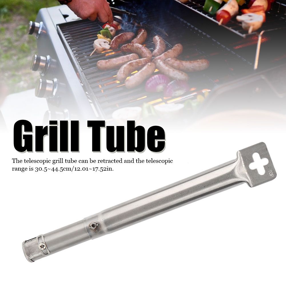 4pcs Adjustable Telescopic Stainless Steel Pipe Tube Burners BBQ Grill Parts view 8