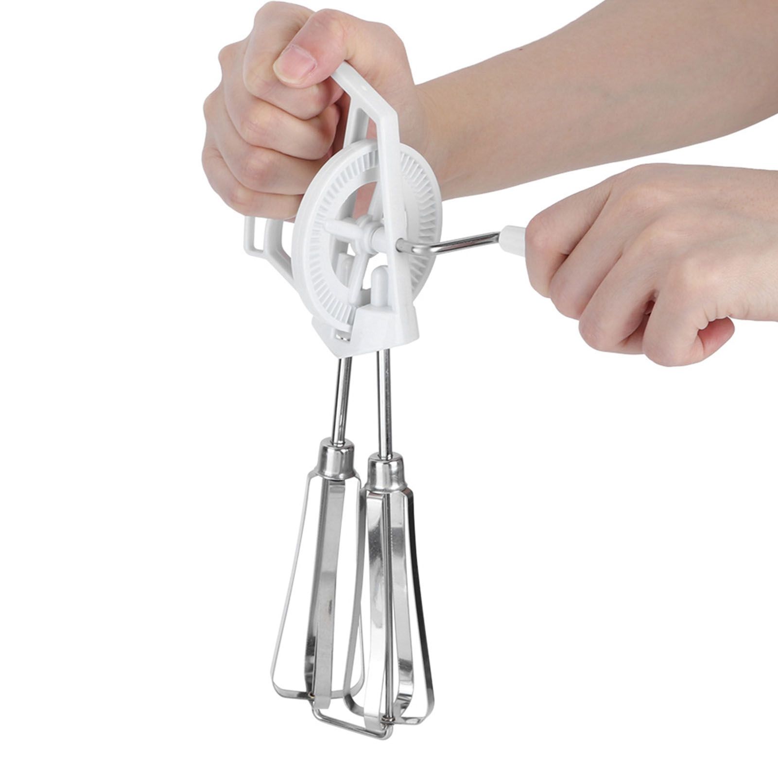 Stainless Steel Handheld Manual Egg Blender Mixer Beater Home Kitchen Cooking Tool view 10
