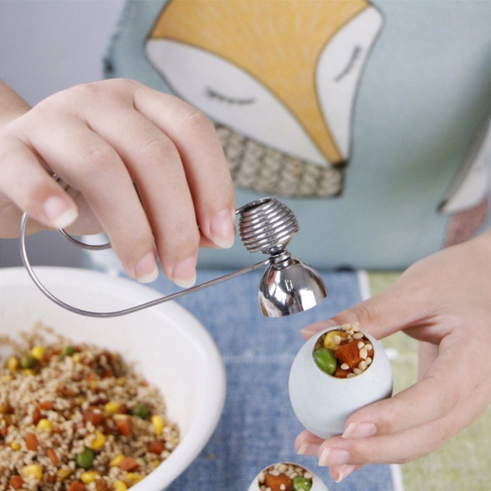 Stainless Steel Household Kitchen Egg Opener Breaker Egg Shell Opening Tool view 3