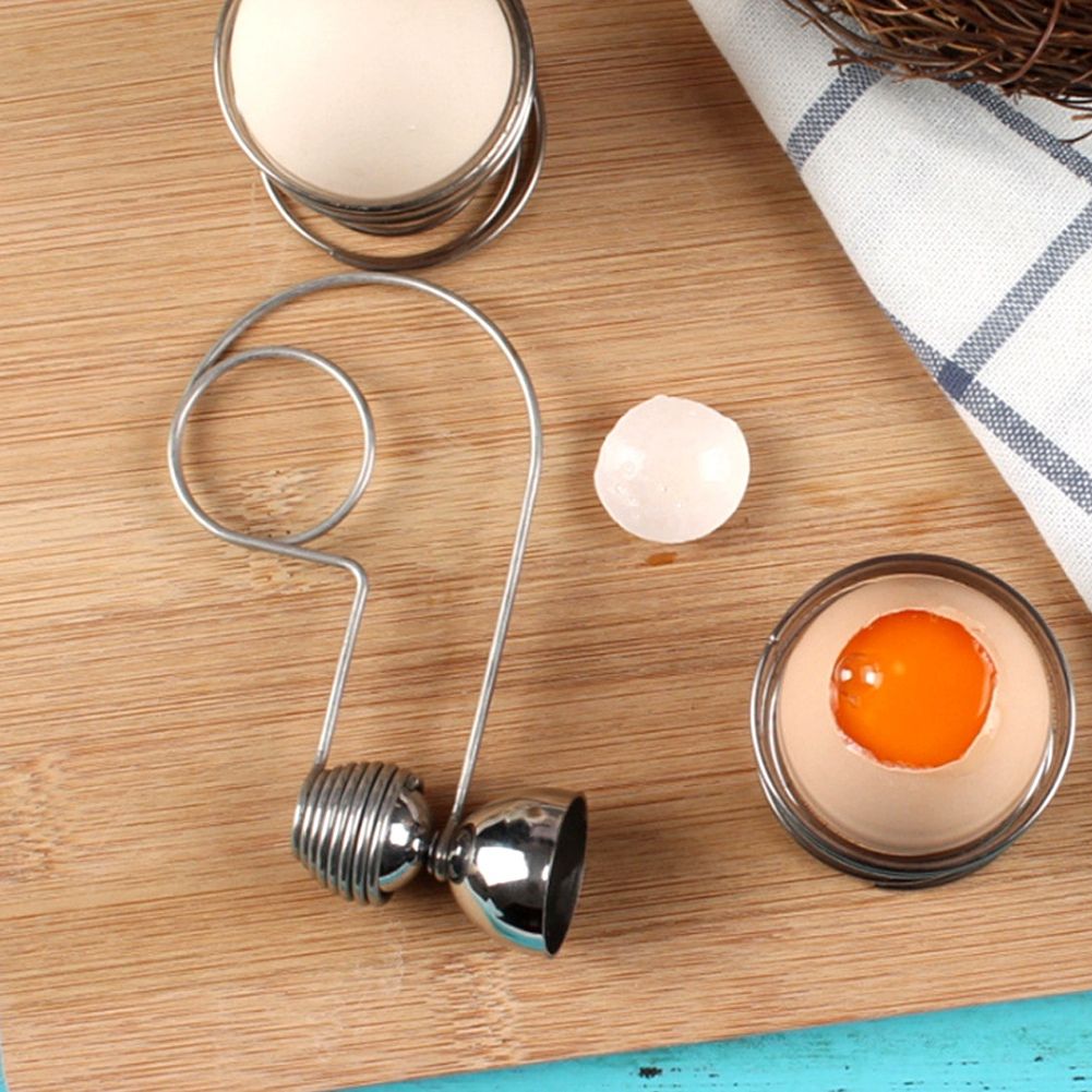 Stainless Steel Household Kitchen Egg Opener Breaker Egg Shell Opening Tool view 4