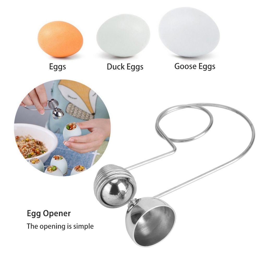 Stainless Steel Household Kitchen Egg Opener Breaker Egg Shell Opening Tool view 12
