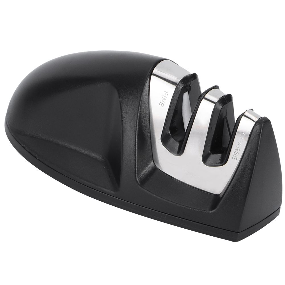 2Pcs 2-Slot Flat Bottom Kitchen Sharpener Multifunctional Household Knife