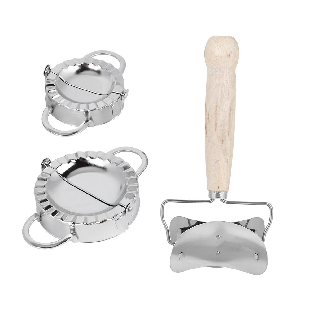 304 Stainless Steel Manual Dumpling Maker Set with Dumpling Wrapper Tool view 2