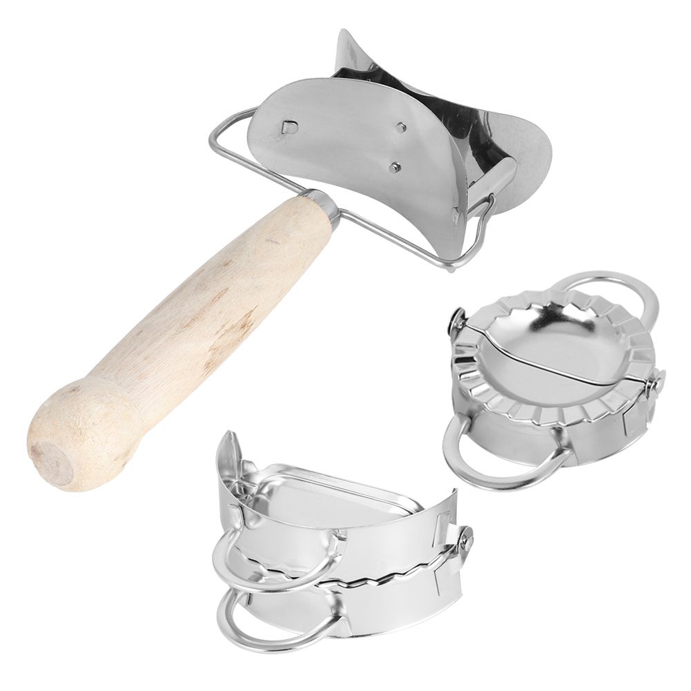 304 Stainless Steel Manual Dumpling Maker Set with Dumpling Wrapper Tool view 3