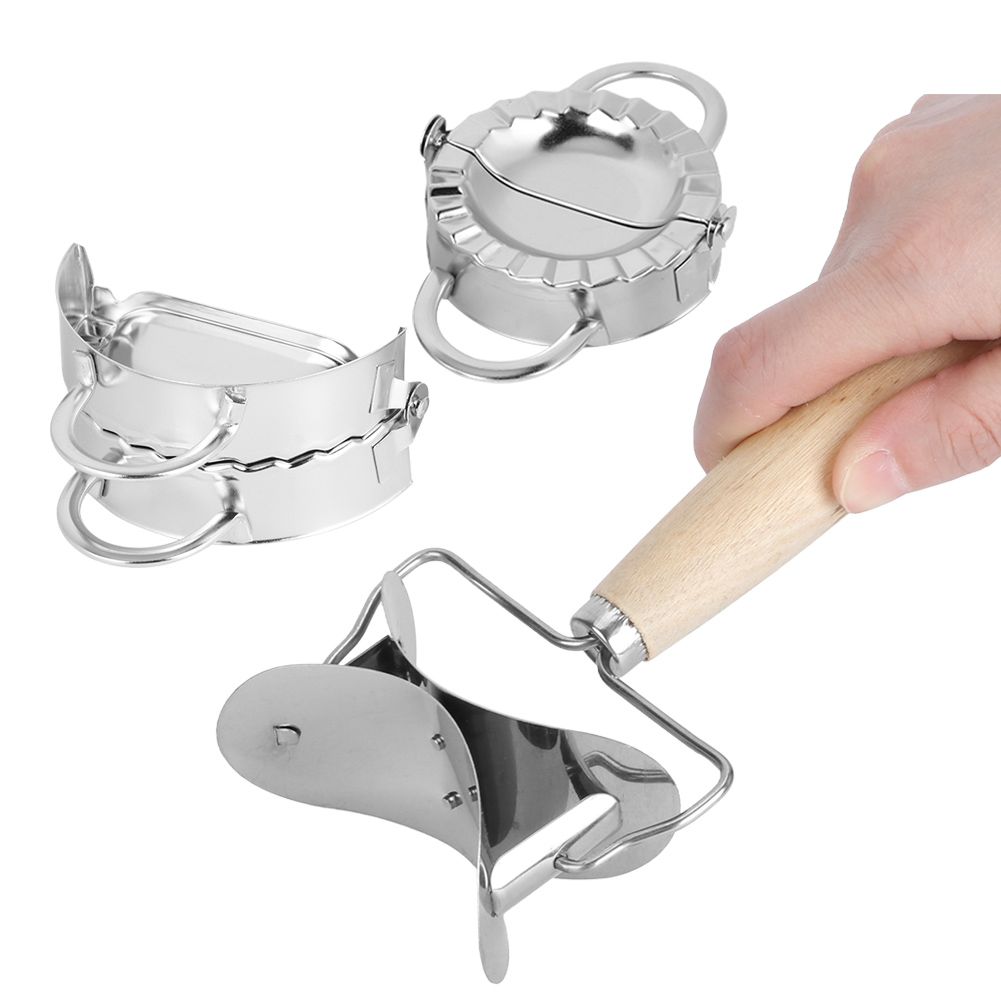 304 Stainless Steel Manual Dumpling Maker Set with Dumpling Wrapper Tool view 4