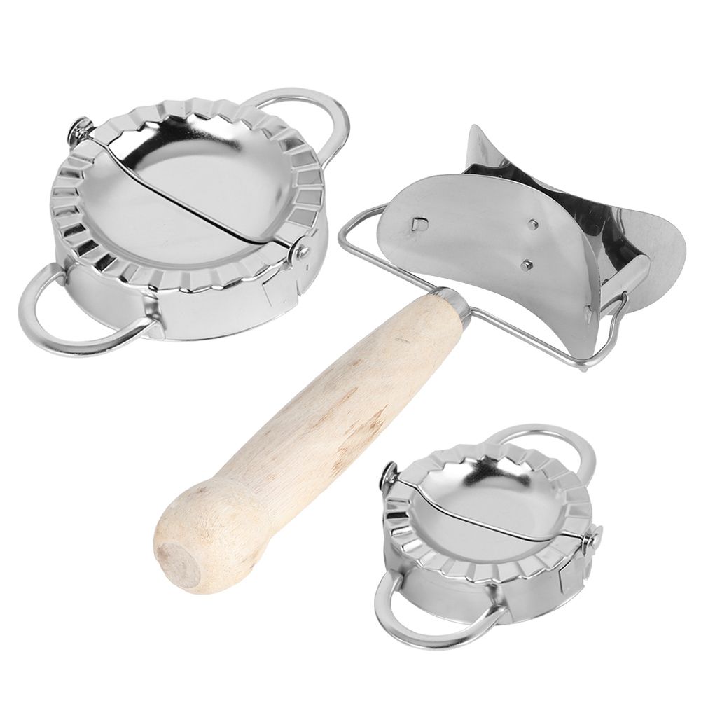 304 Stainless Steel Manual Dumpling Maker Set with Dumpling Wrapper Tool view 6
