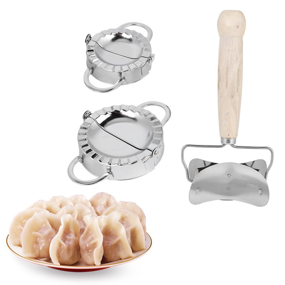 304 Stainless Steel Manual Dumpling Maker Set with Dumpling Wrapper Tool view 7