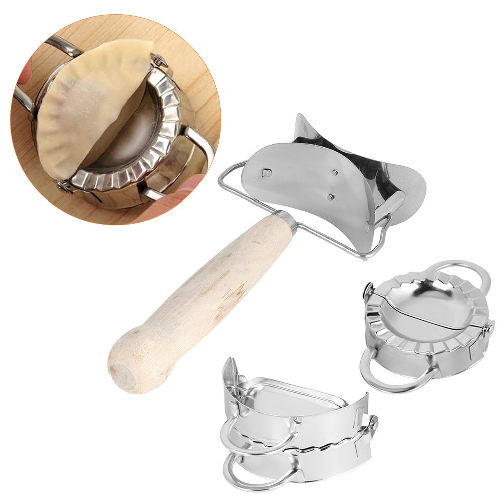 304 Stainless Steel Manual Dumpling Maker Set with Dumpling Wrapper Tool view 8