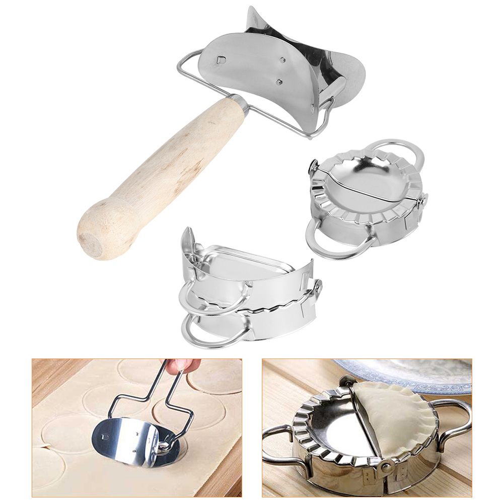 304 Stainless Steel Manual Dumpling Maker Set with Dumpling Wrapper Tool view 10
