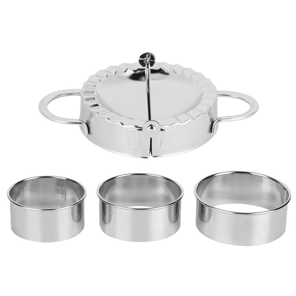 Household 304 Stainless Steel Manual Dumpling Dough Presser Maker Molds Kit view 2