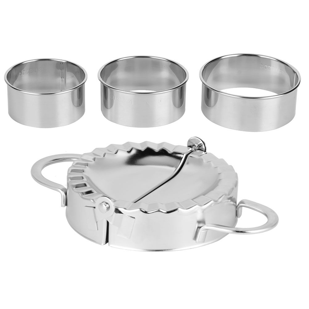 Household 304 Stainless Steel Manual Dumpling Dough Presser Maker Molds Kit view 3