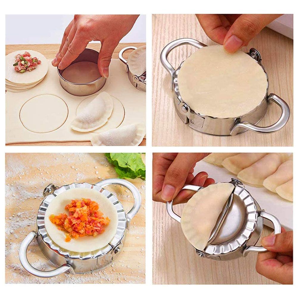 Household 304 Stainless Steel Manual Dumpling Dough Presser Maker Molds Kit view 7
