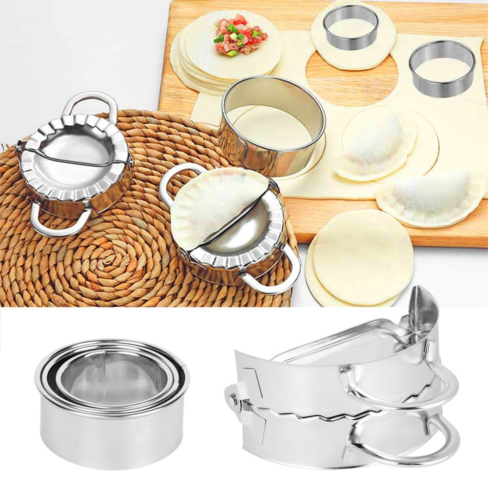 Household 304 Stainless Steel Manual Dumpling Dough Presser Maker Molds Kit view 9