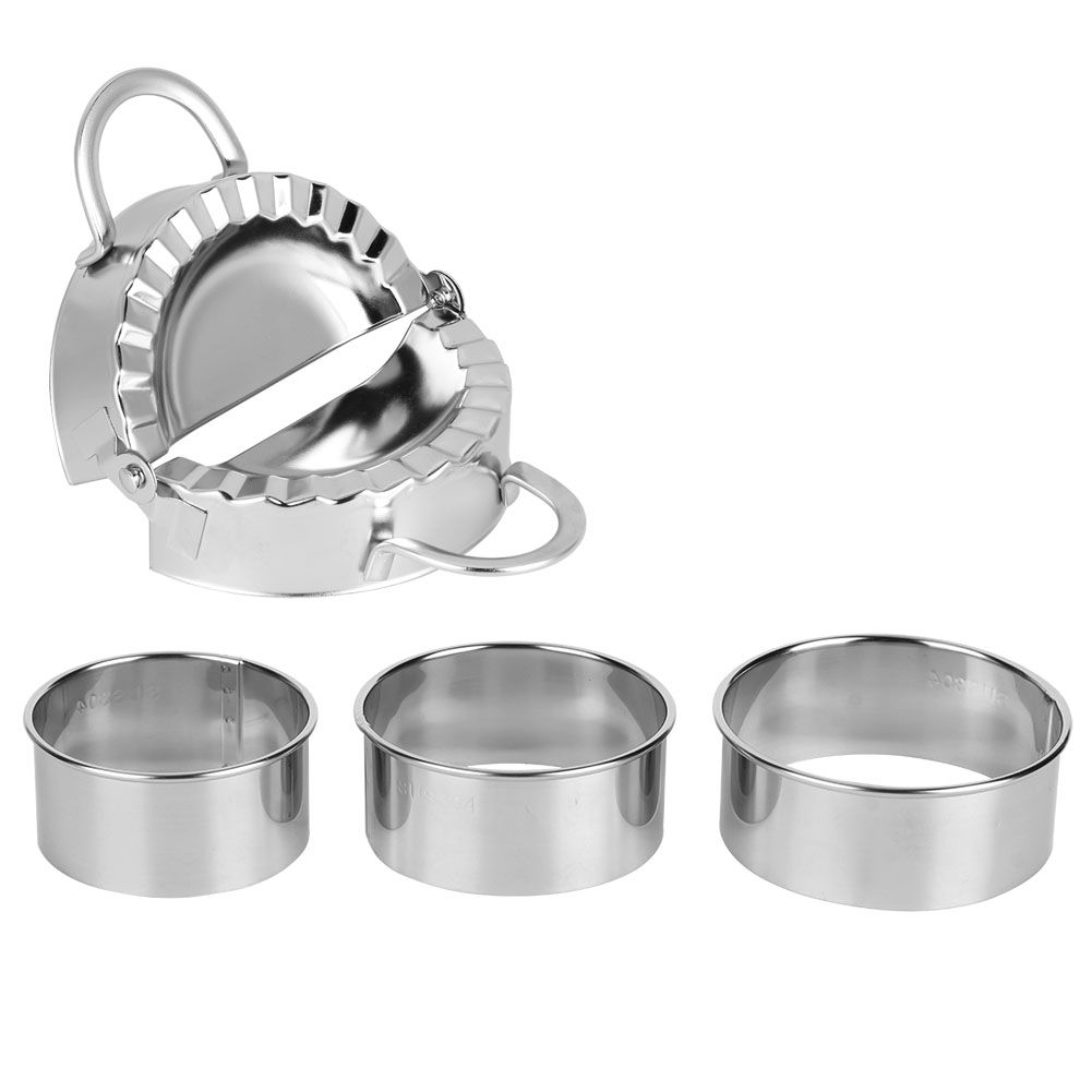 Household 304 Stainless Steel Manual Dumpling Dough Presser Maker Molds Kit view 12