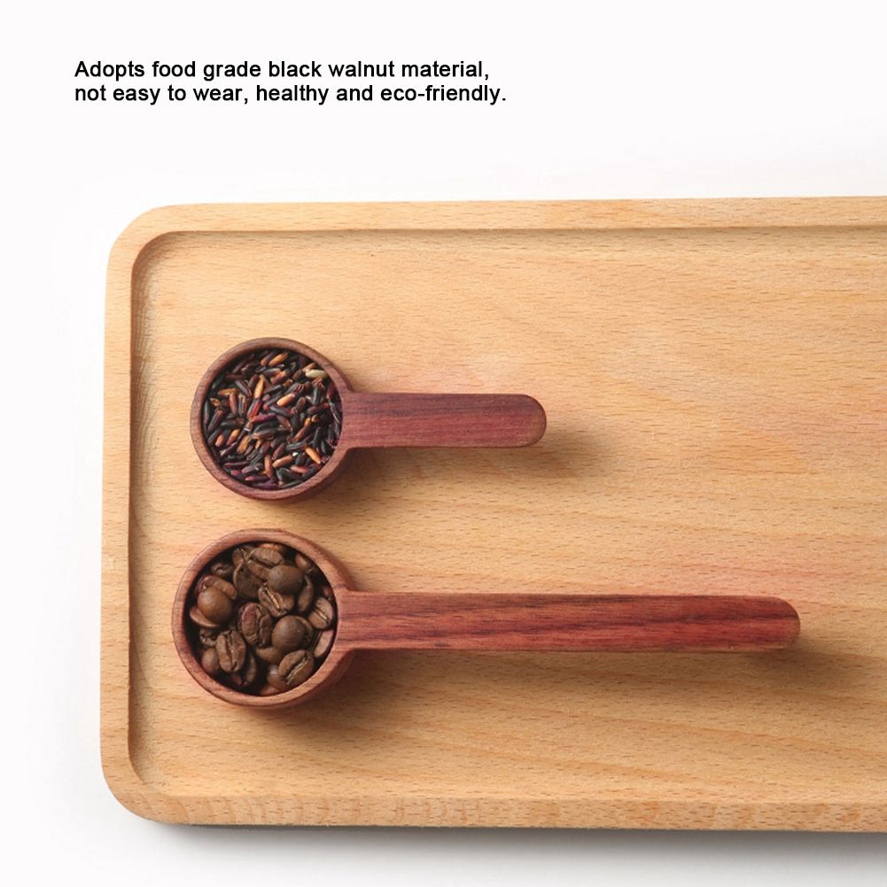 Multifunction Wooden Measuring Spoon Coffee Spoon Home Kitchen Measuring view 12