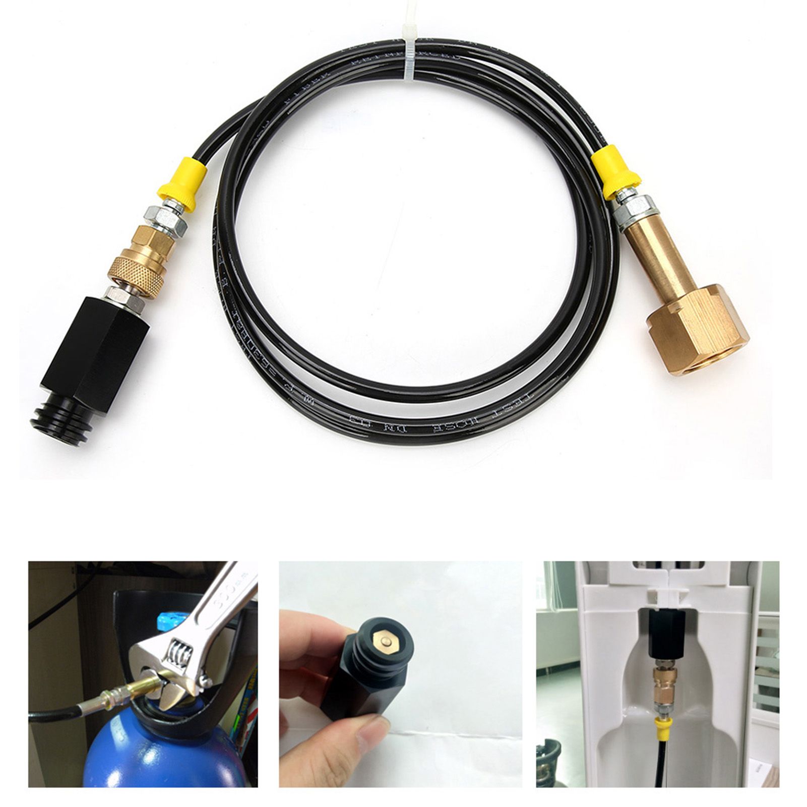 1.7m CGA320 Thread CO2 Soda External Hose Adapter Kit for Kitchen Soda Water view 7