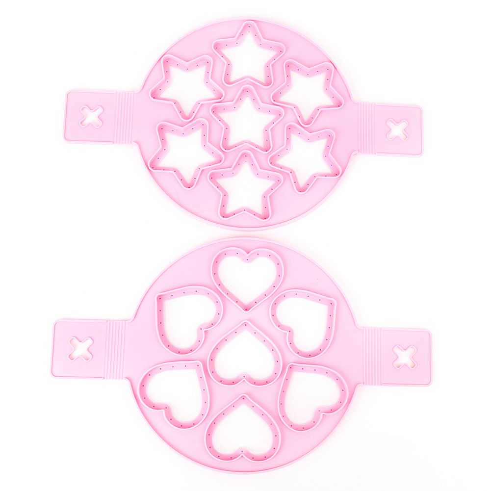 2Pcs Silicone Egg Ring Pancake Maker Non-stick Egg Cooker Pan Flip Mold DIY view 2