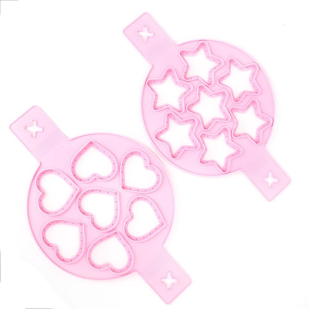 2Pcs Silicone Egg Ring Pancake Maker Non-stick Egg Cooker Pan Flip Mold DIY view 3