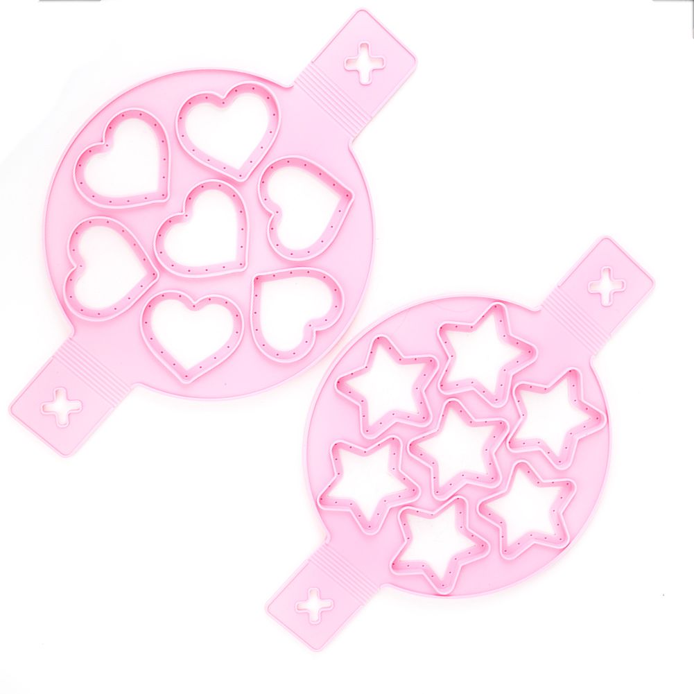 2Pcs Silicone Egg Ring Pancake Maker Non-stick Egg Cooker Pan Flip Mold DIY view 4