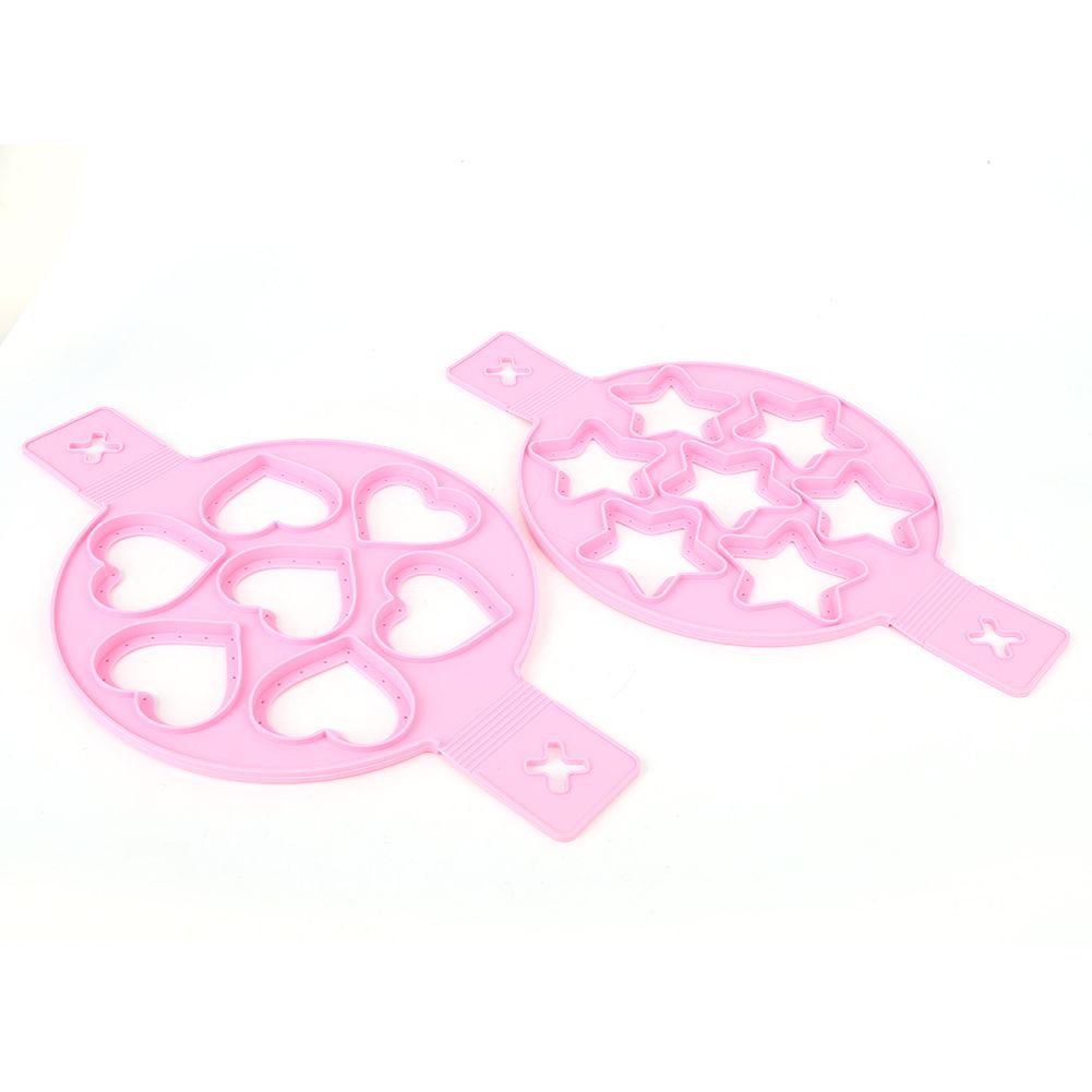 2Pcs Silicone Egg Ring Pancake Maker Non-stick Egg Cooker Pan Flip Mold DIY view 8