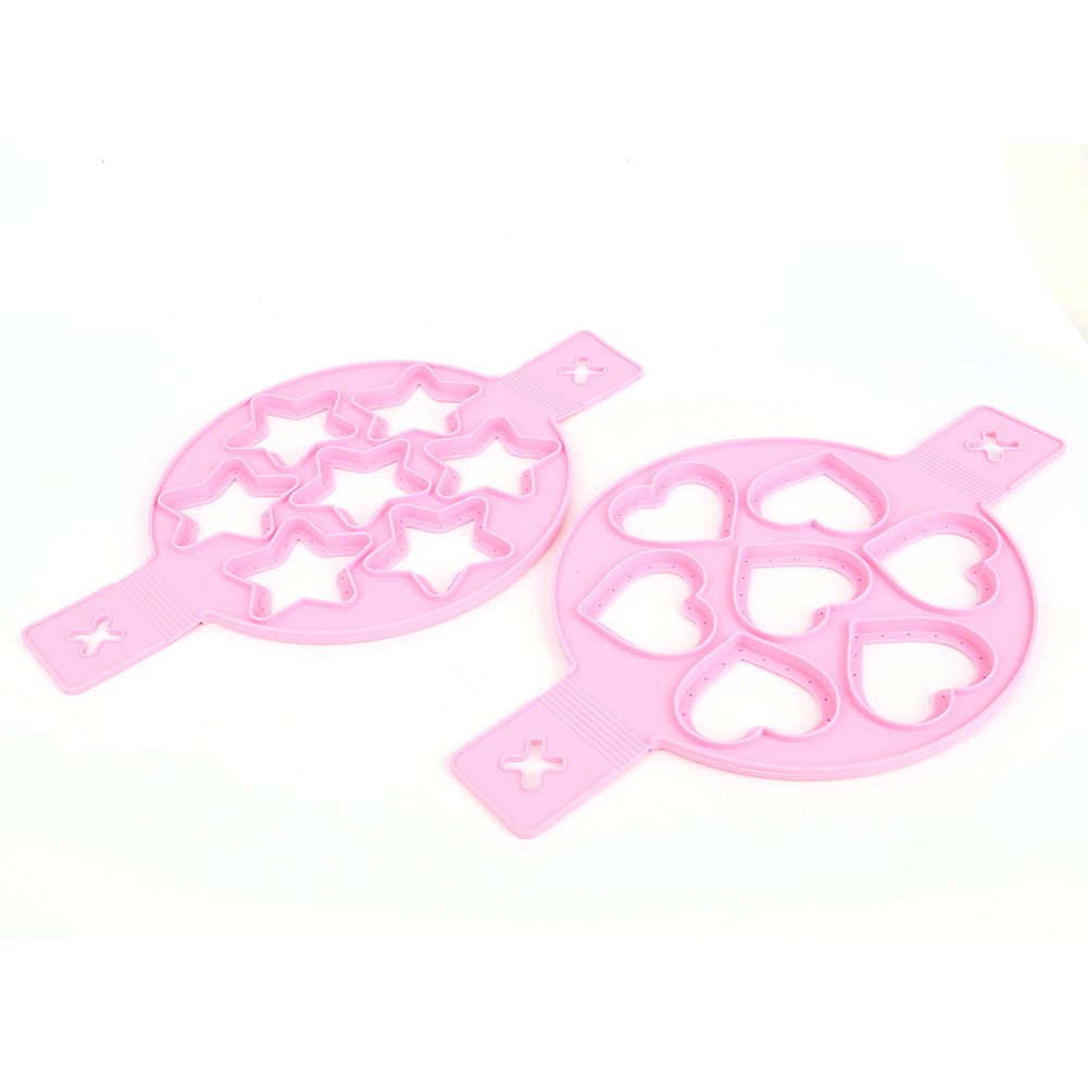 2Pcs Silicone Egg Ring Pancake Maker Non-stick Egg Cooker Pan Flip Mold DIY view 9