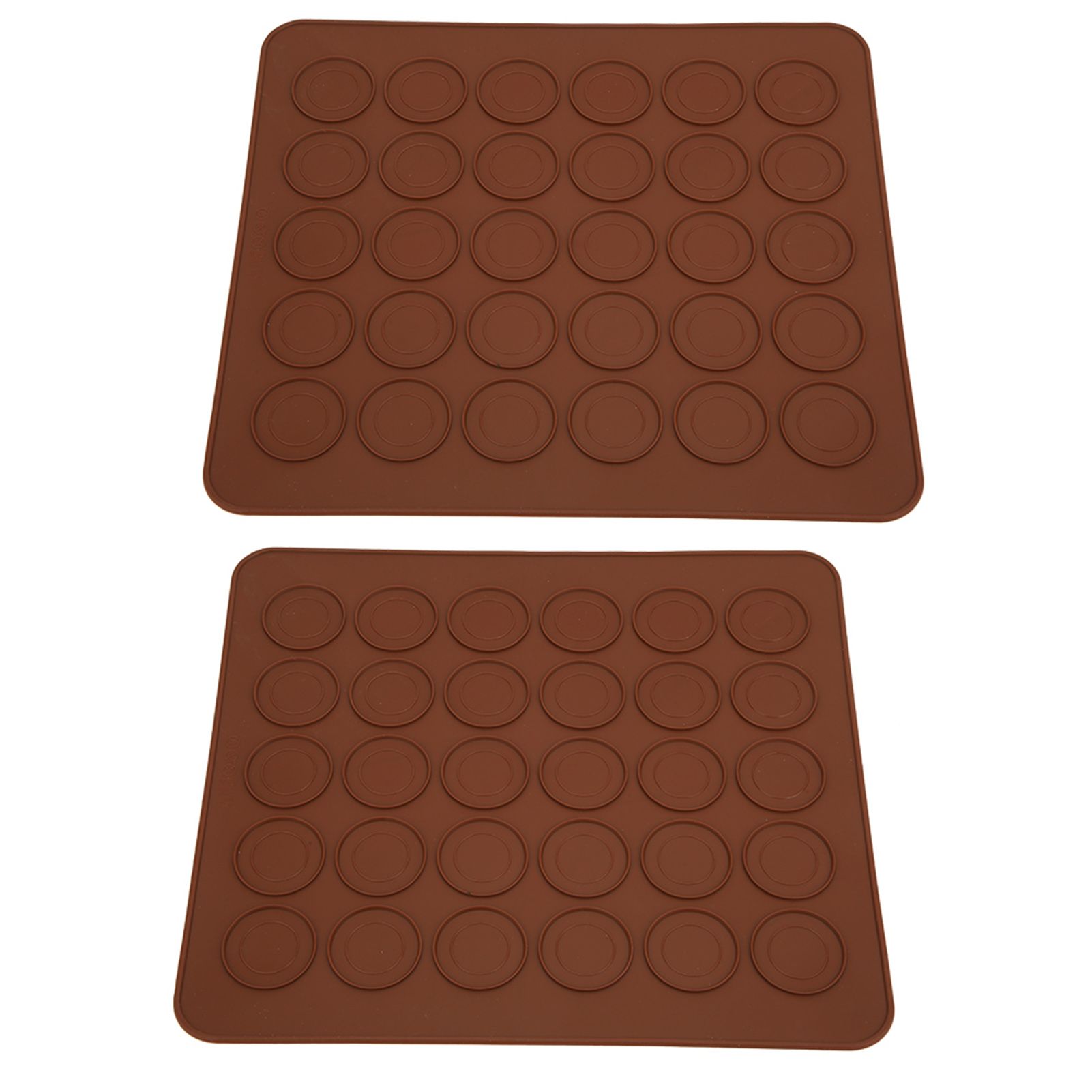 2Pcs 30 Holes Silicone Non-Stick Macaron Pad Oven Mat Kitchen Baking Tool view 2