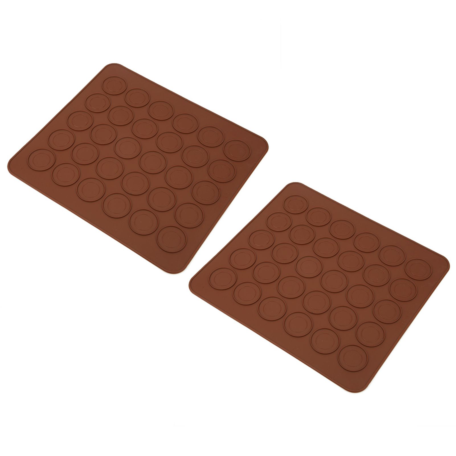 2Pcs 30 Holes Silicone Non-Stick Macaron Pad Oven Mat Kitchen Baking Tool view 6
