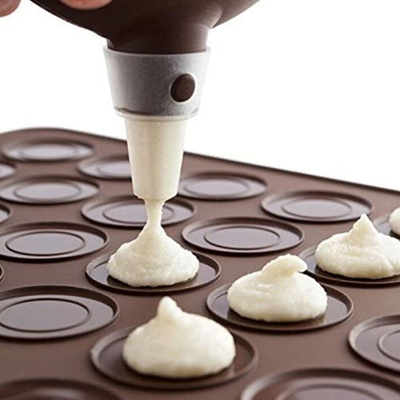 2Pcs 30 Holes Silicone Non-Stick Macaron Pad Oven Mat Kitchen Baking Tool view 11