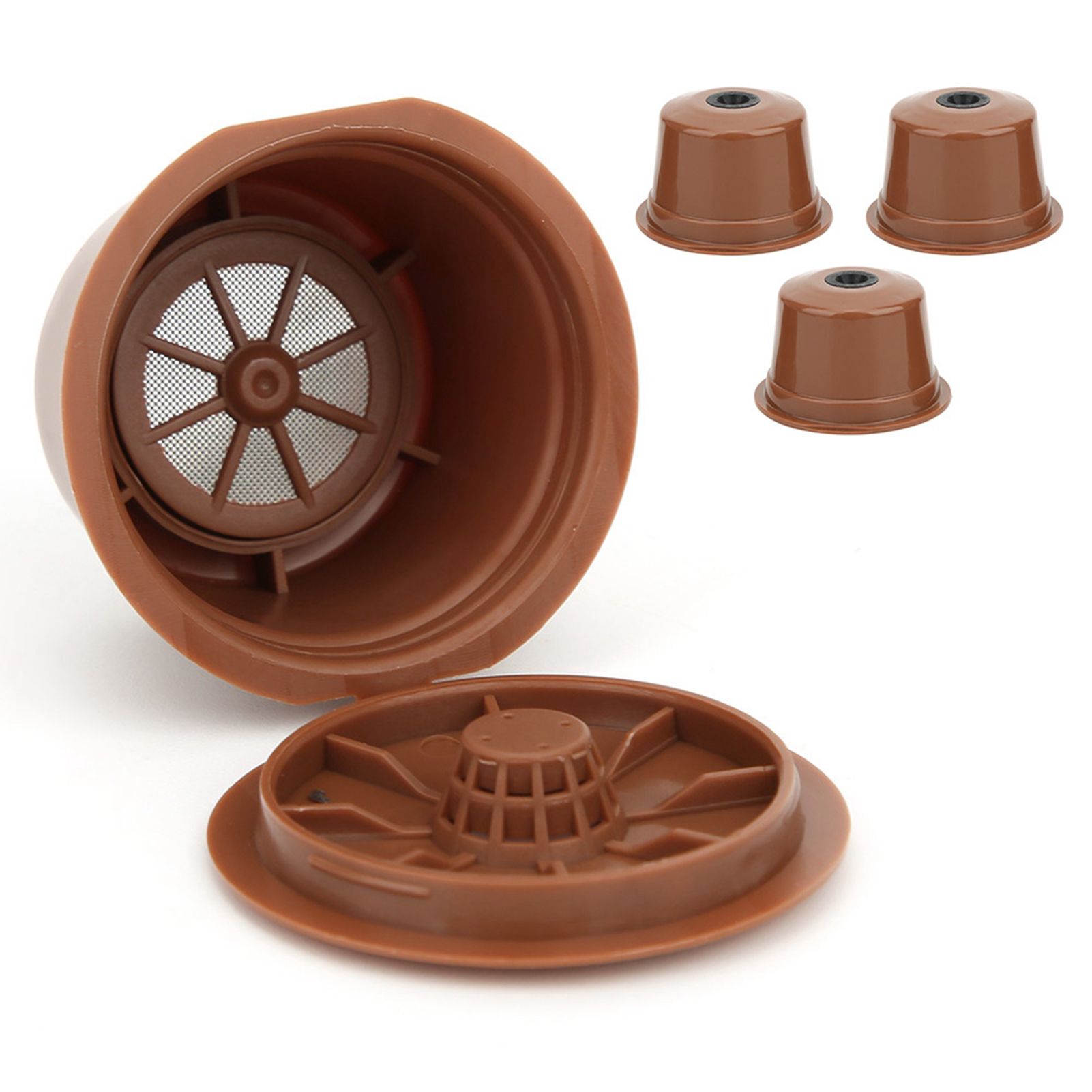 3Pcs Reusable Refillable Coffee Capsule Filter Cup Replacement Accessories Fit view 6