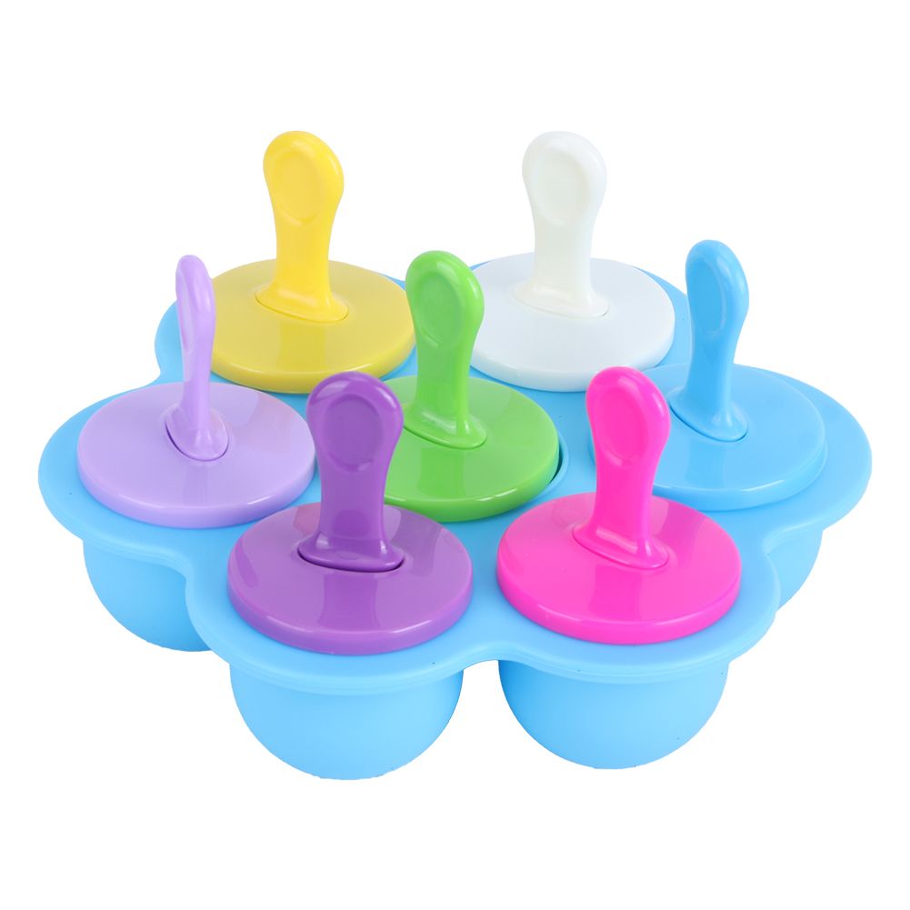 Household Reusable Silicone Ice Cream Molds DIY Making Mold Tool Kitchen view 3