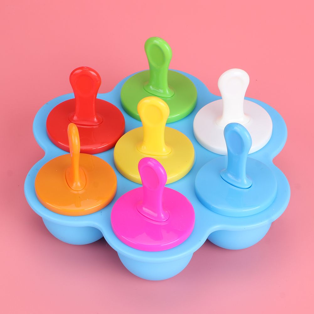 Household Reusable Silicone Ice Cream Molds DIY Making Mold Tool Kitchen view 8