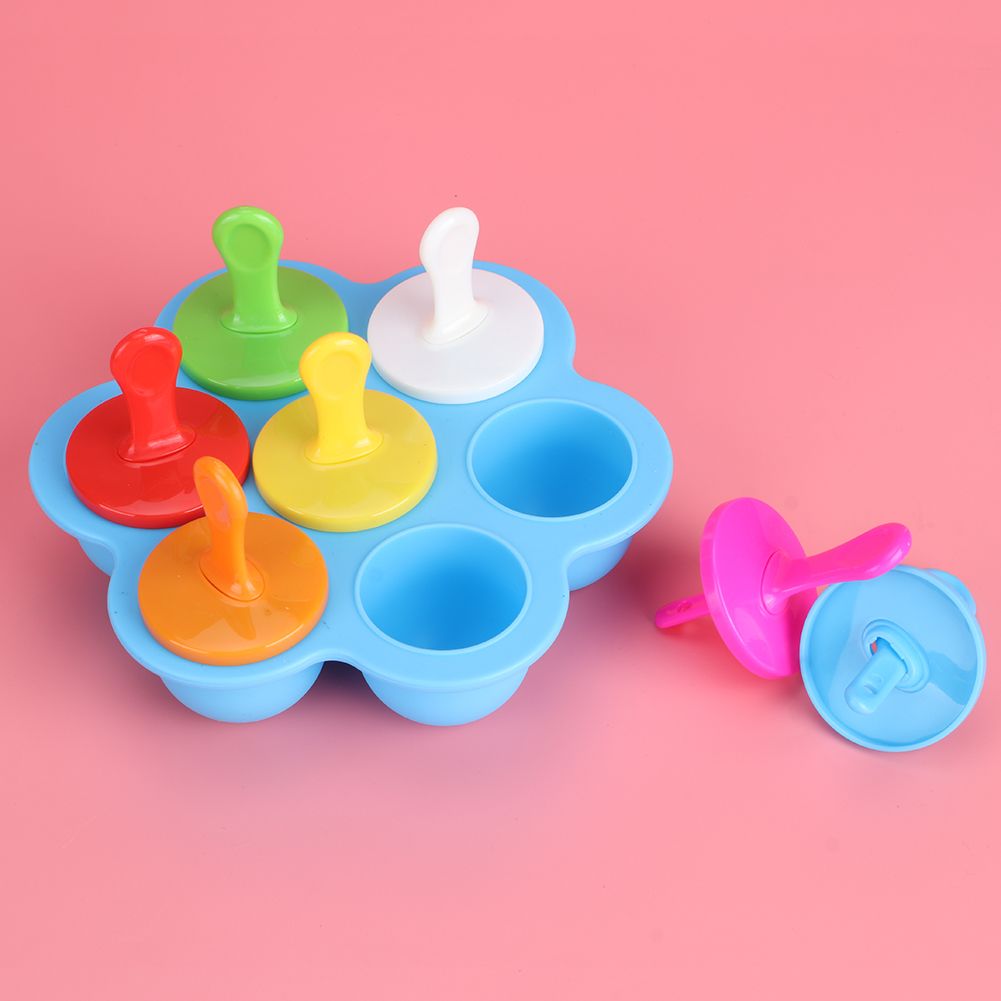 Household Reusable Silicone Ice Cream Molds DIY Making Mold Tool Kitchen view 9