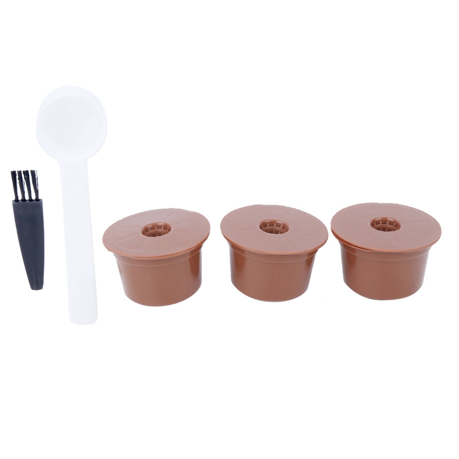 Reusable Refillable Coffee Capsule Filter Cup Brush Spoon Kit Accessory for view 2