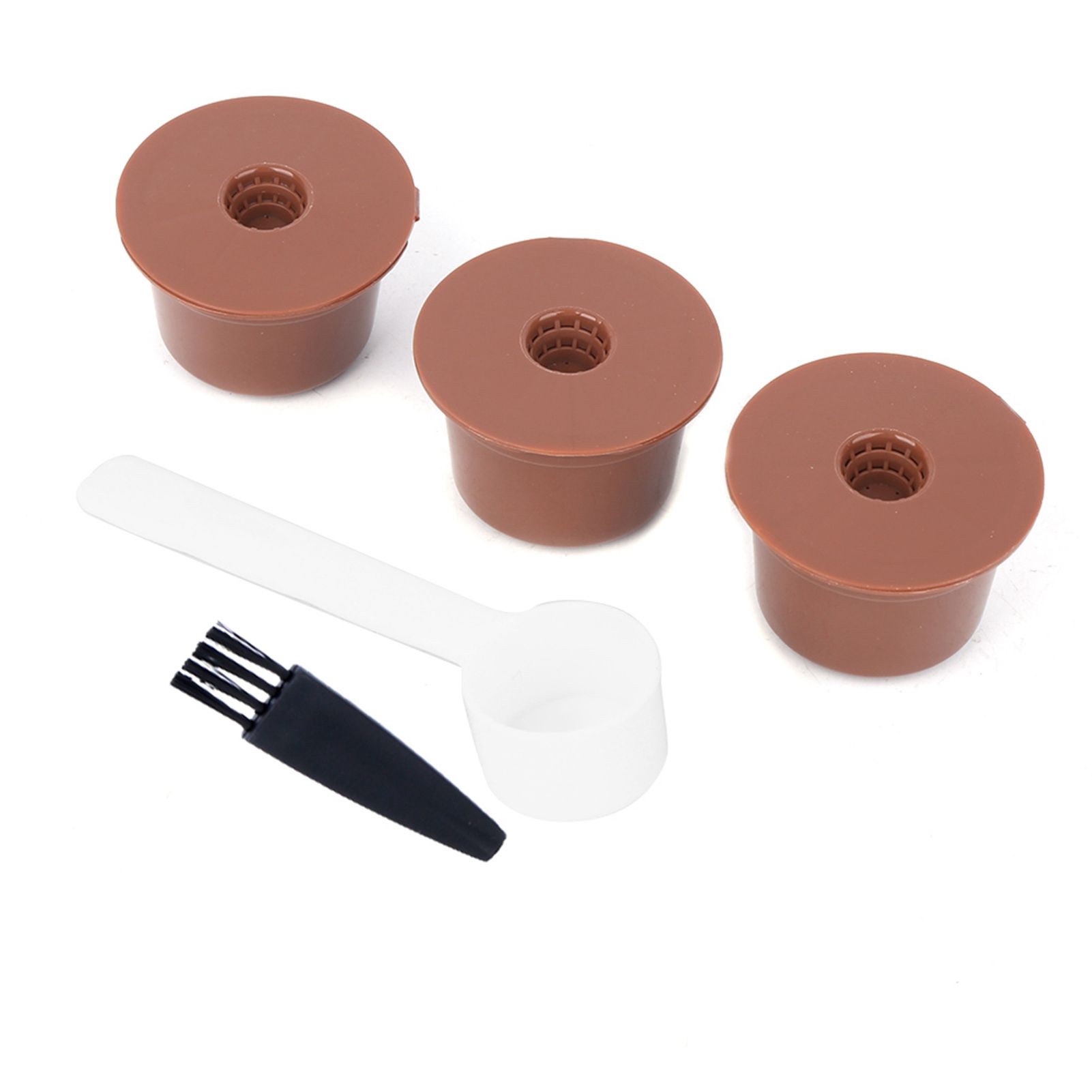 Reusable Refillable Coffee Capsule Filter Cup Brush Spoon Kit Accessory for view 4
