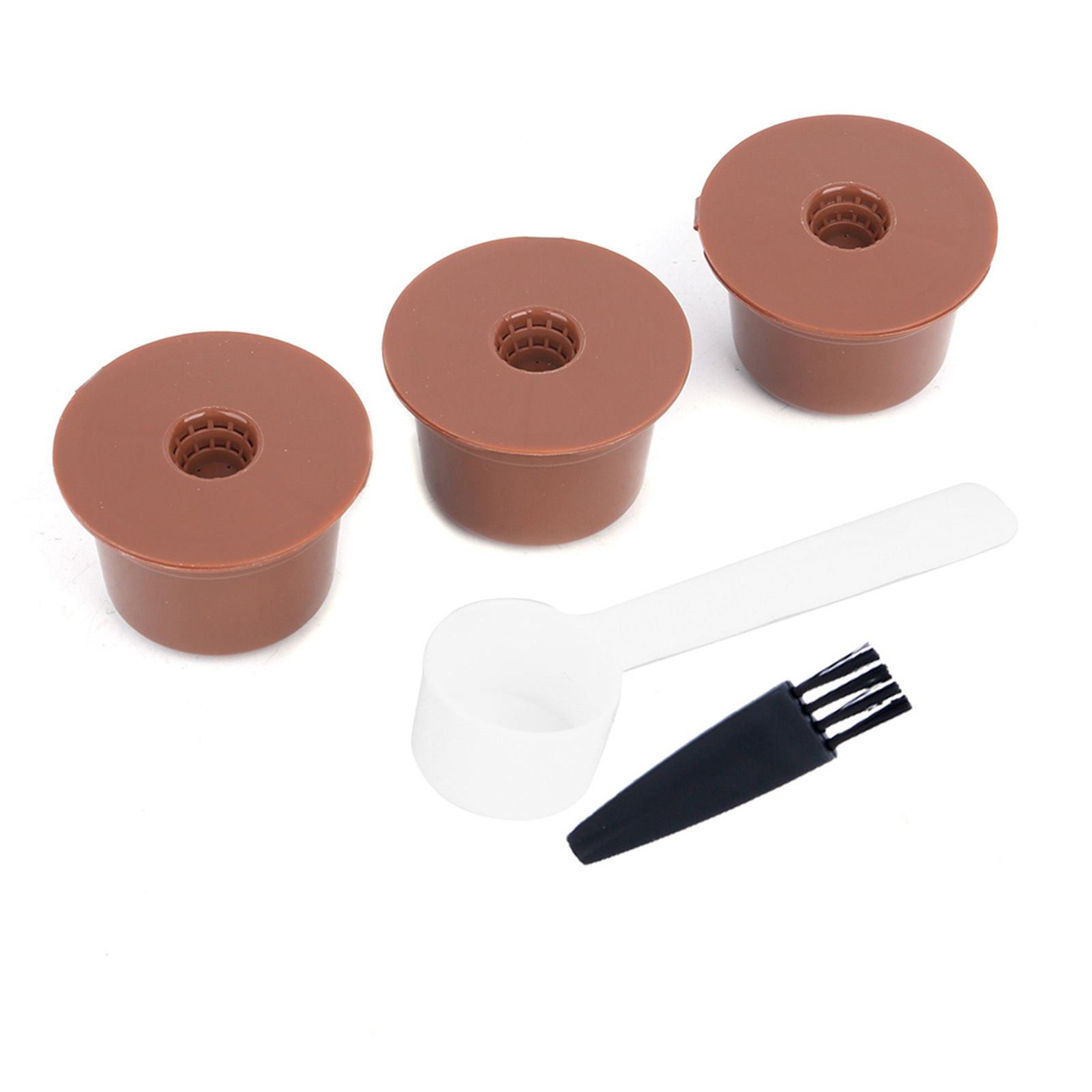 Reusable Refillable Coffee Capsule Filter Cup Brush Spoon Kit Accessory for view 5
