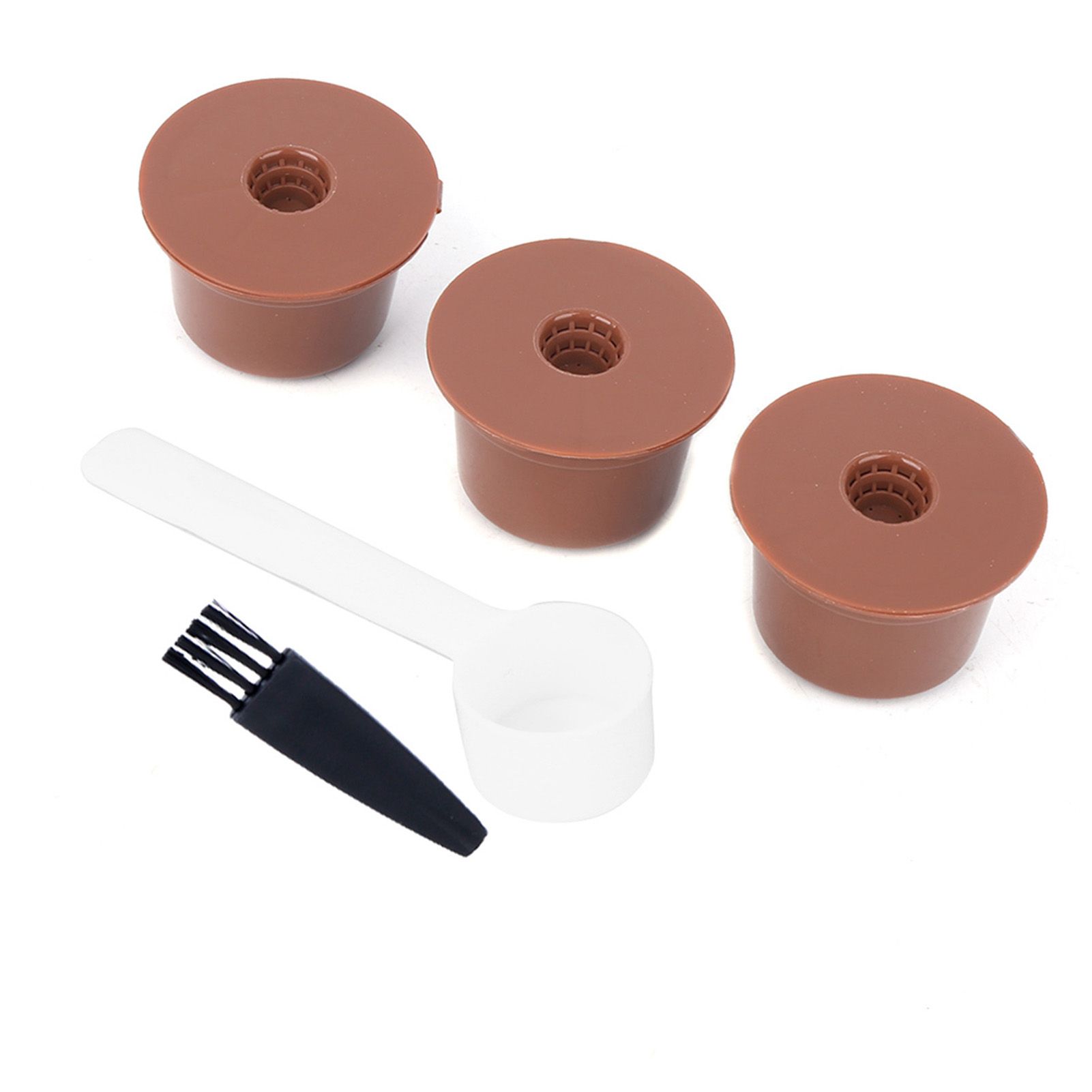Reusable Refillable Coffee Capsule Filter Cup Brush Spoon Kit Accessory for view 6