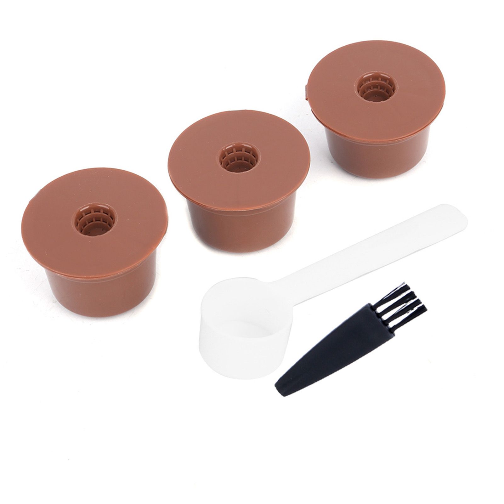 Reusable Refillable Coffee Capsule Filter Cup Brush Spoon Kit Accessory for view 7
