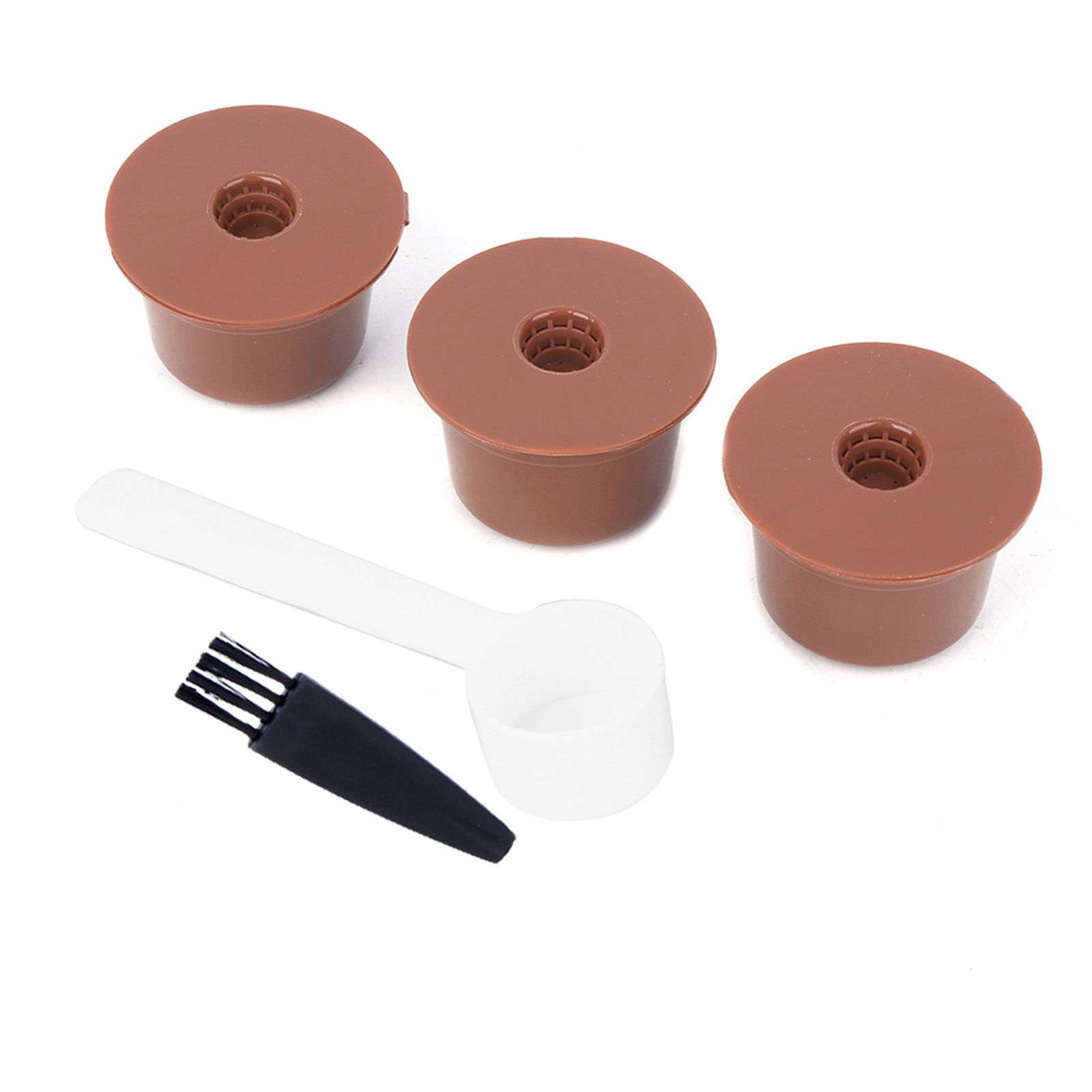 Reusable Refillable Coffee Capsule Filter Cup Brush Spoon Kit Accessory for view 8