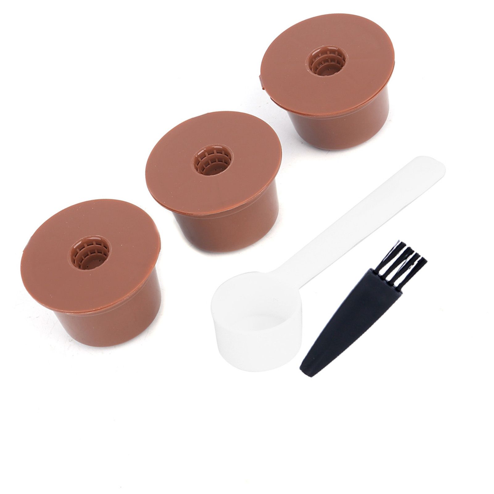 Reusable Refillable Coffee Capsule Filter Cup Brush Spoon Kit Accessory for view 9