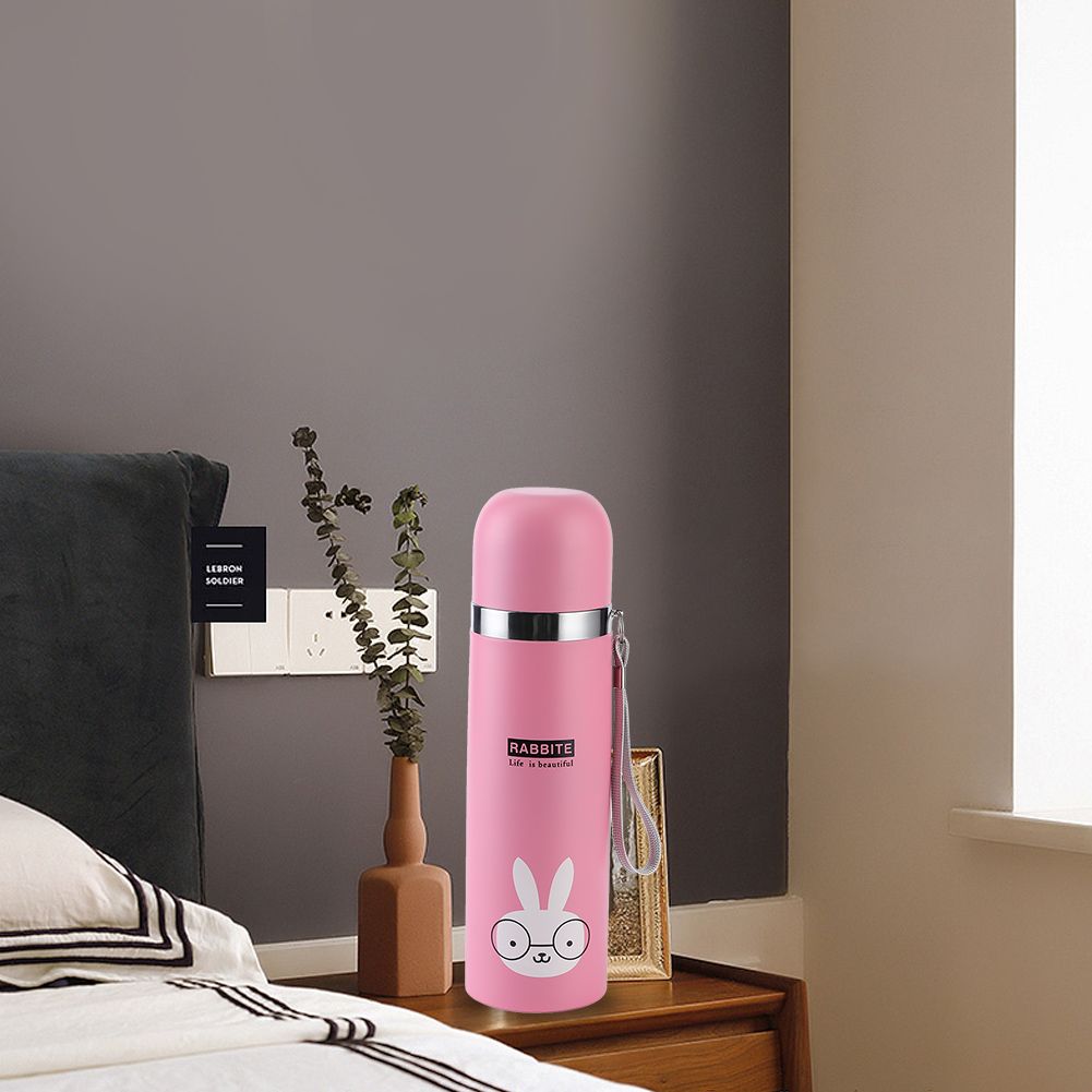 500ml Cartoon Vacuum Cup Portable Stainless Steel Insulation Water Bottle for view 8