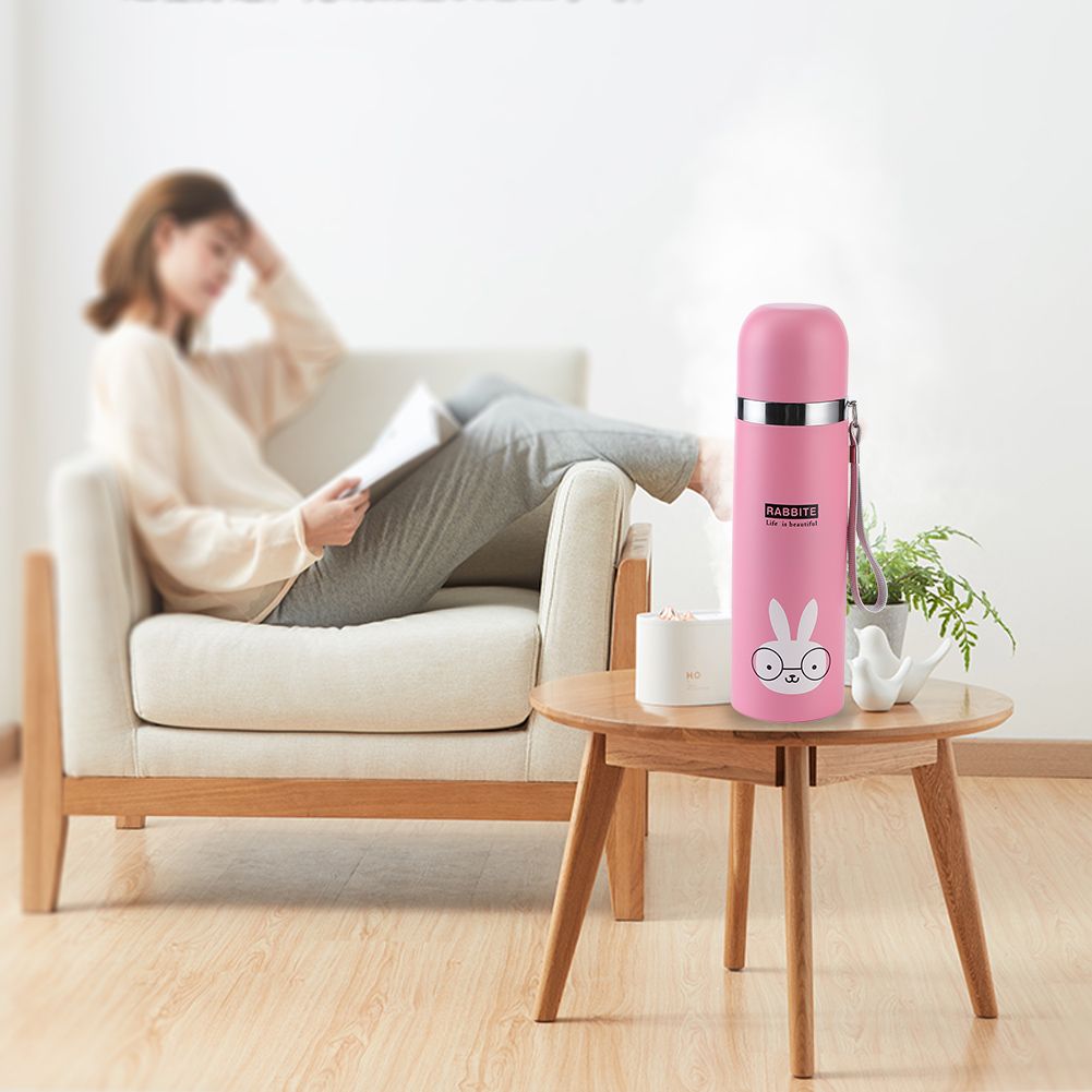 500ml Cartoon Vacuum Cup Portable Stainless Steel Insulation Water Bottle for view 9