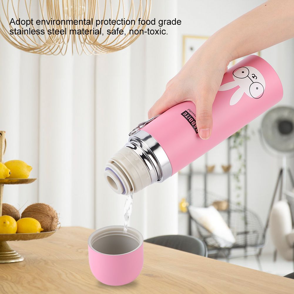 500ml Cartoon Vacuum Cup Portable Stainless Steel Insulation Water Bottle for view 11
