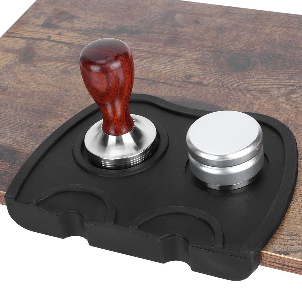Non‑Slip Silicone Coffee Powder Tamper Mat Holder Corner Tamping Pad for view 5