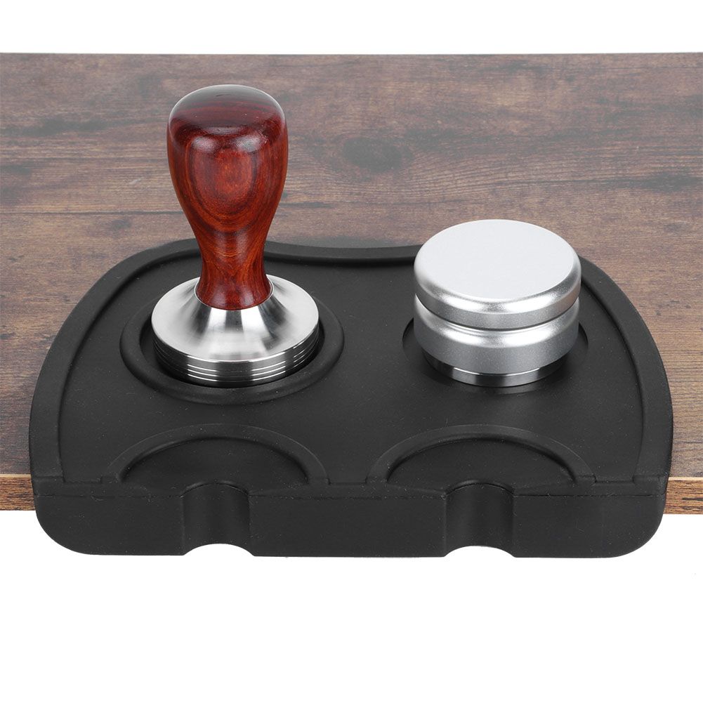 Non‑Slip Silicone Coffee Powder Tamper Mat Holder Corner Tamping Pad for view 6