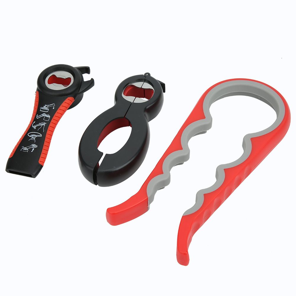 3Pcs/Set Multifunction Stainless Steel Manual Can Tin Bottle Opener Kit view 3