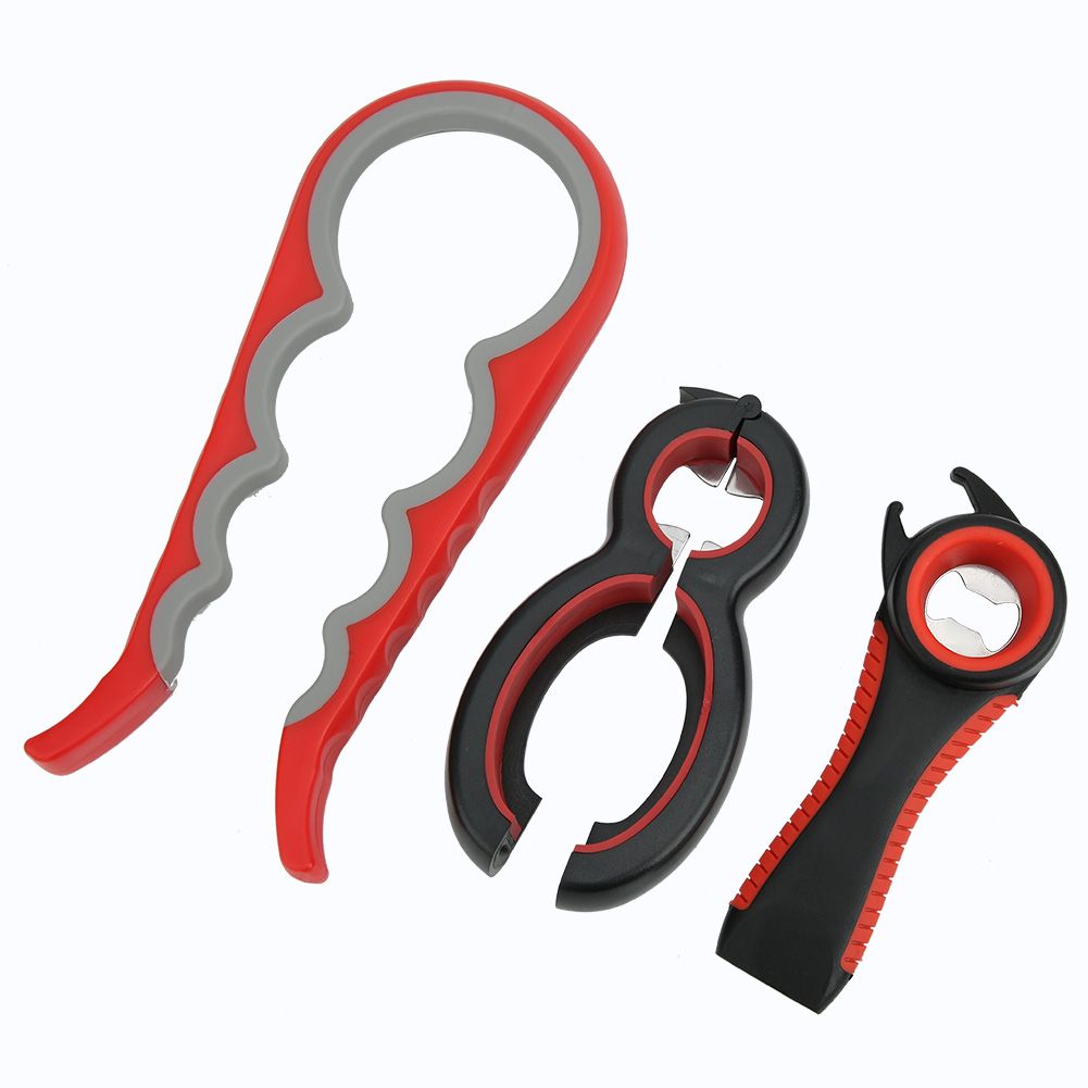 3Pcs/Set Multifunction Stainless Steel Manual Can Tin Bottle Opener Kit view 4