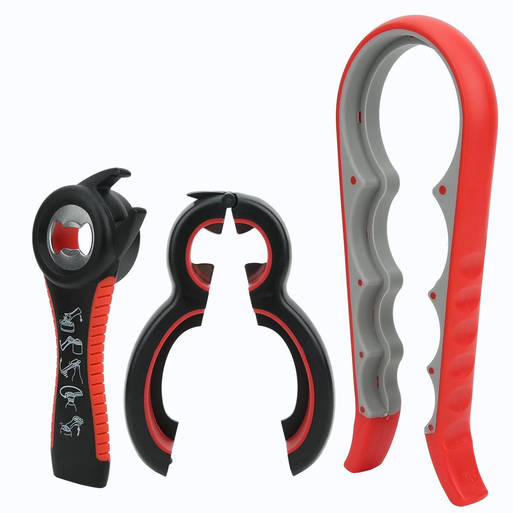 3Pcs/Set Multifunction Stainless Steel Manual Can Tin Bottle Opener Kit view 6
